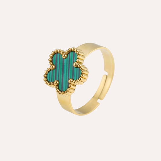 Sophia | Green Stainless Steel Ring