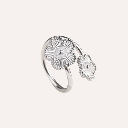 Sophia | Adjustable Stainless Steel Ring Silver