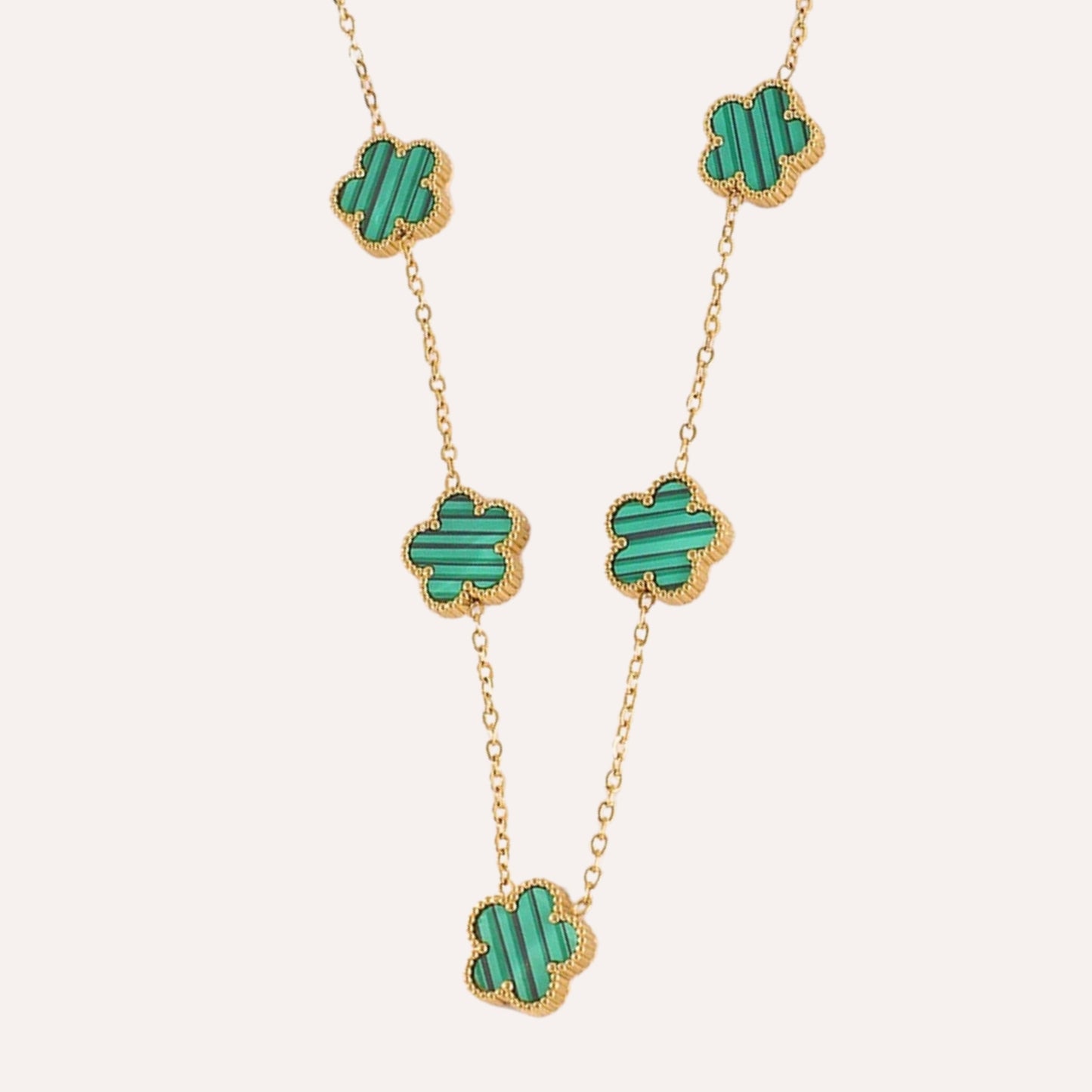 Sophia | Green Stainless Steel Necklace