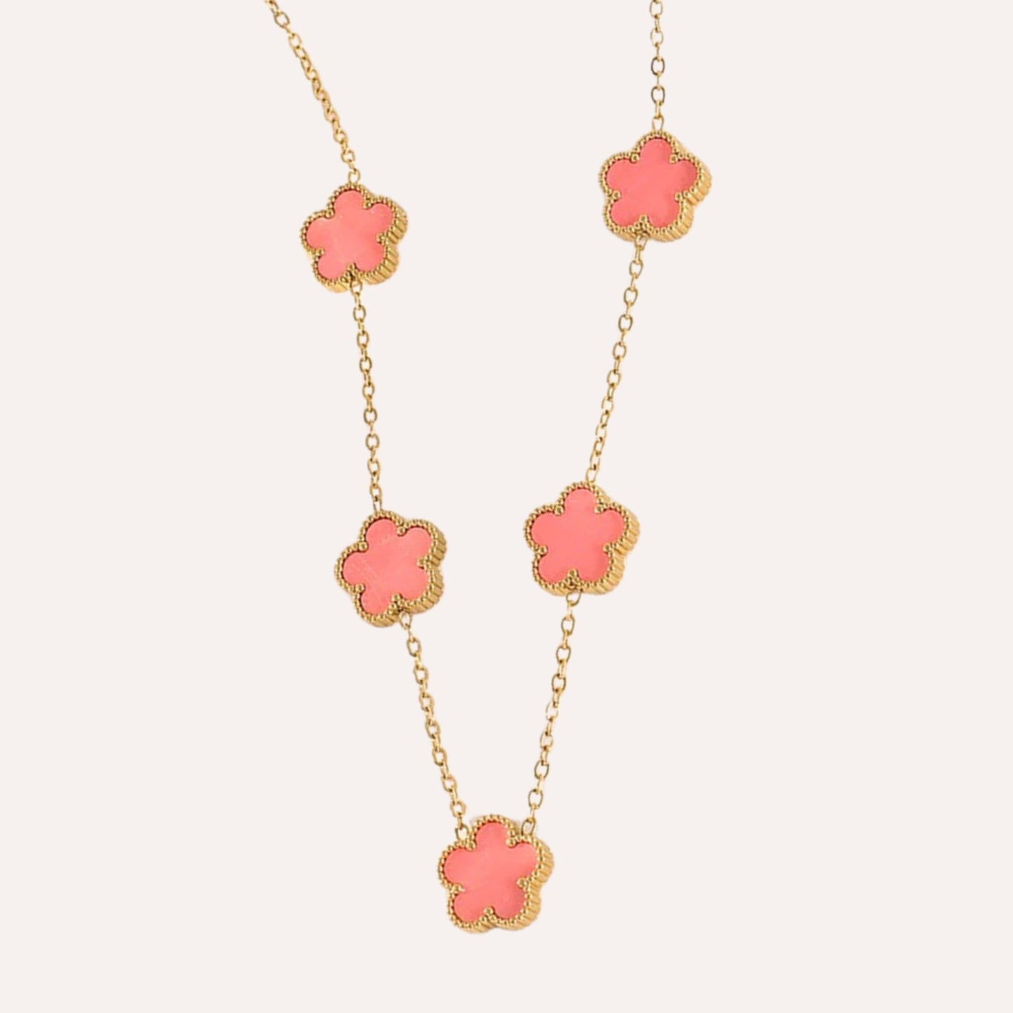 Sophia | Pink Stainless Steel Necklace