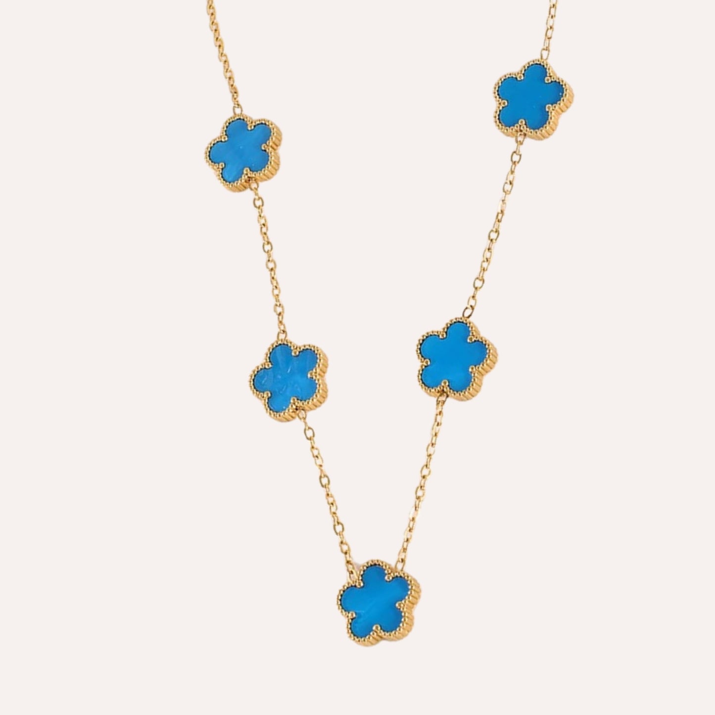 Sophia | Blue Stainless Steel Necklace