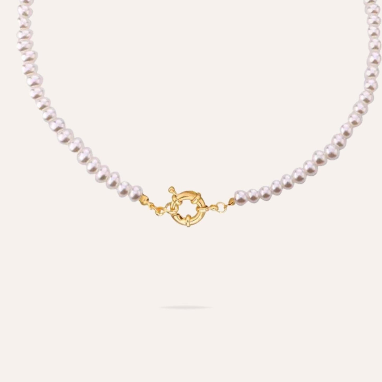 Ariel | Freshwater pearl and gold-plated stainless steel necklace