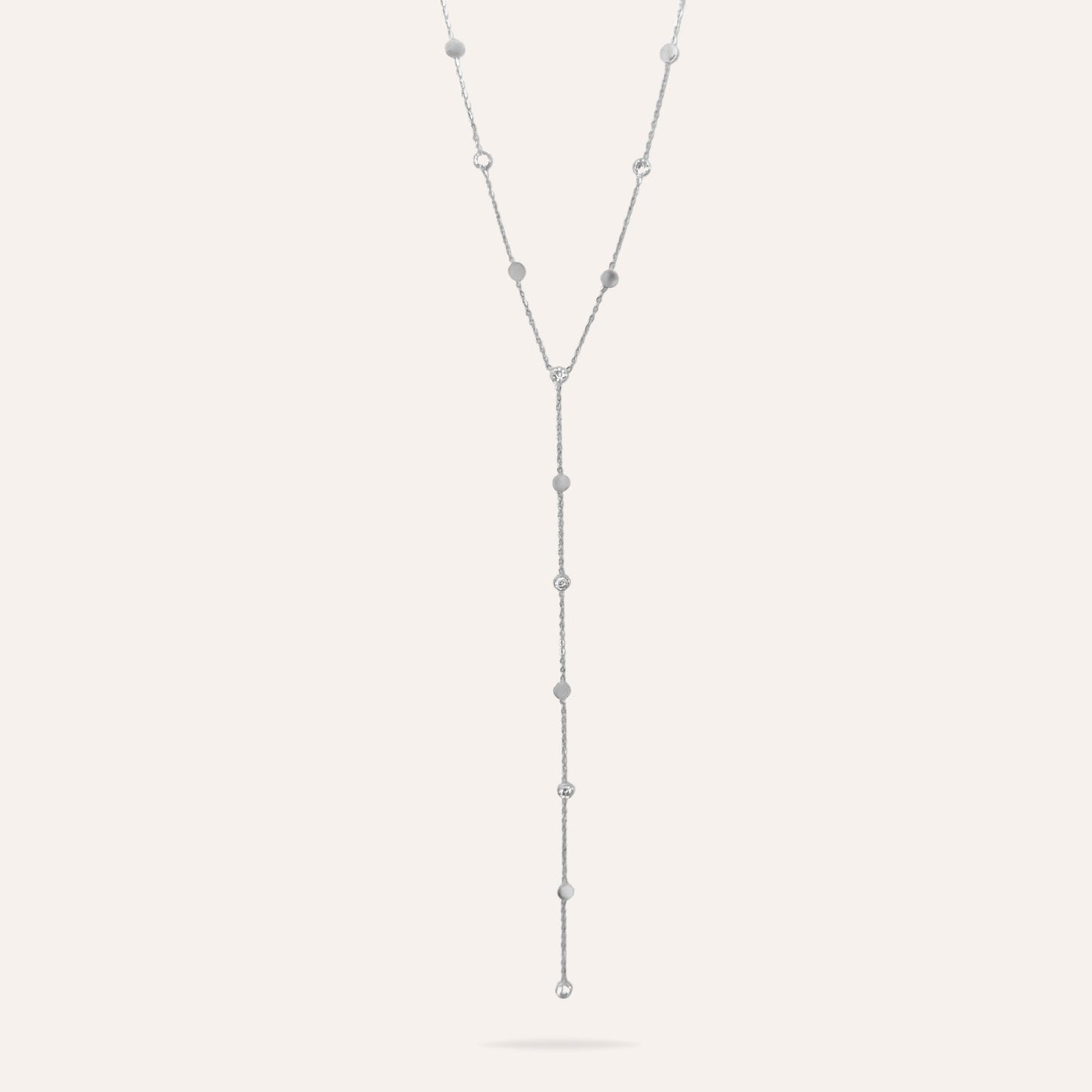 Faustine | Stainless steel and zirconia necklace