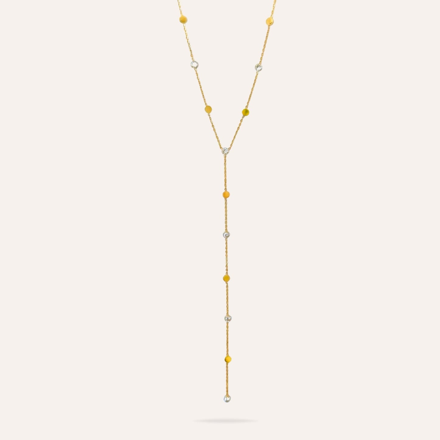 Faustine | Stainless steel and zirconia necklace