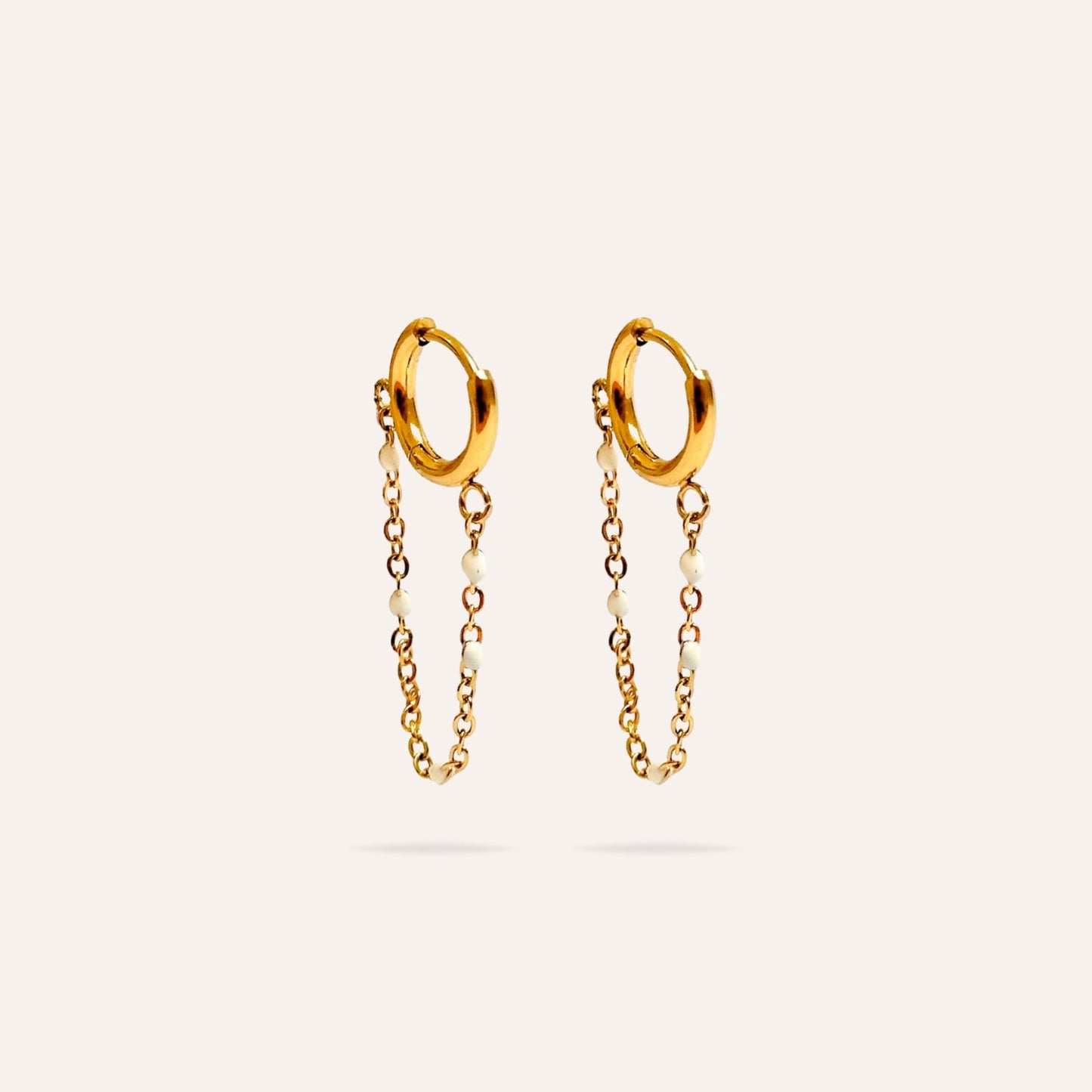 Jade | Stainless steel earrings