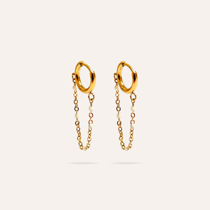 Jade | Stainless steel earrings