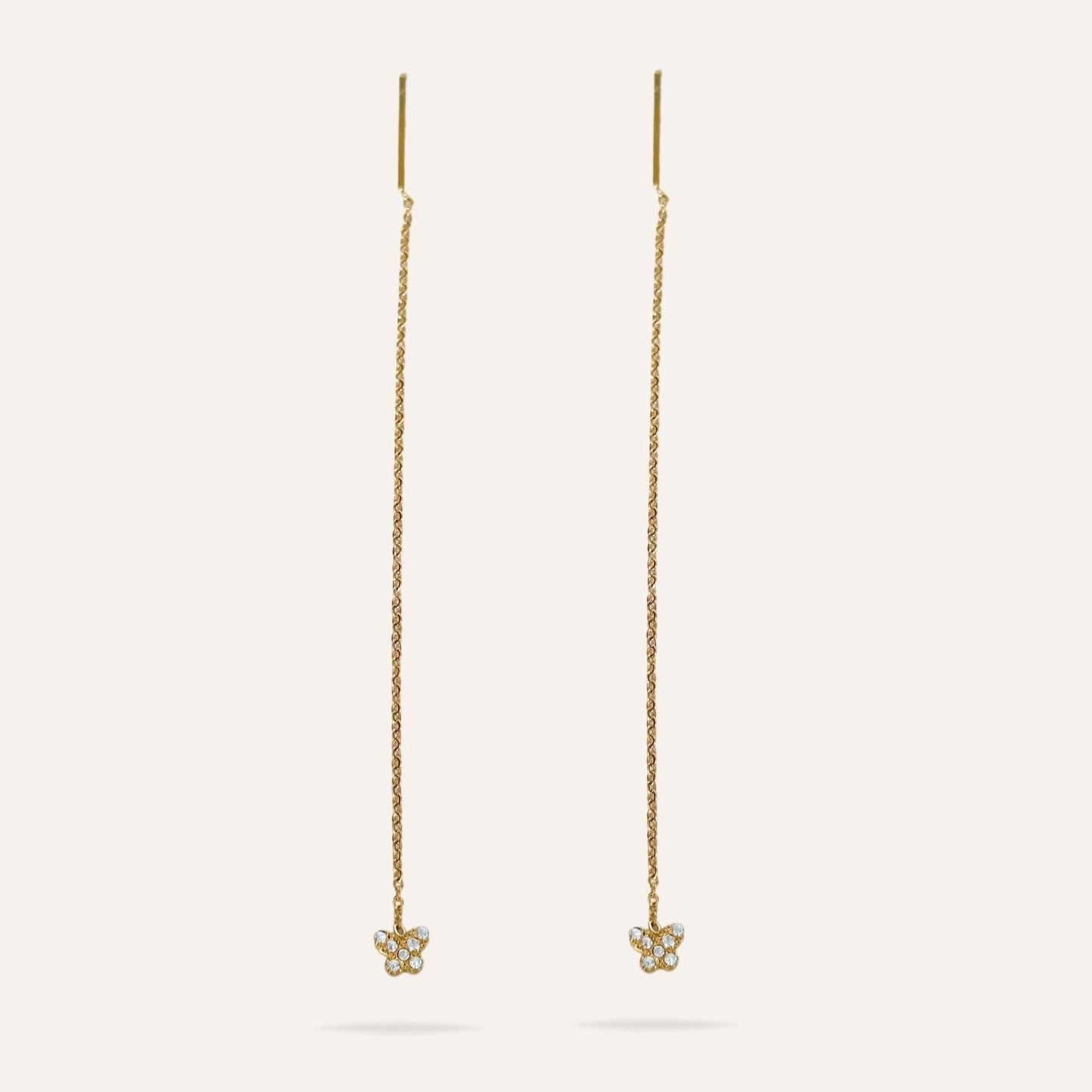 Mélanie | Stainless steel and zirconia earrings