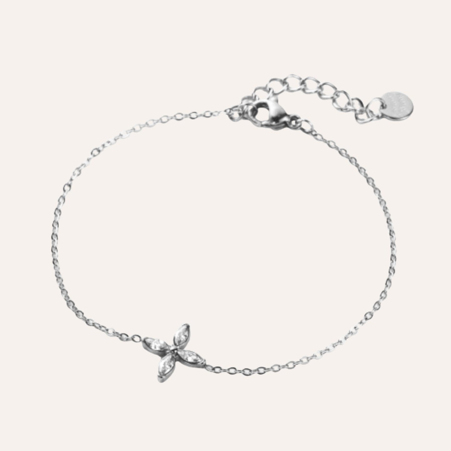 Mila | Stainless steel bracelet with rhinestones