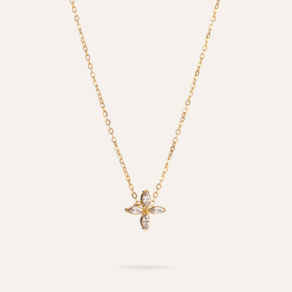 Mila | Stainless steel and rhinestone necklace