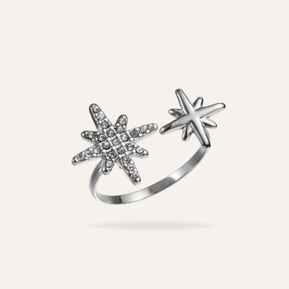 Stella | Stainless steel and zirconia ring