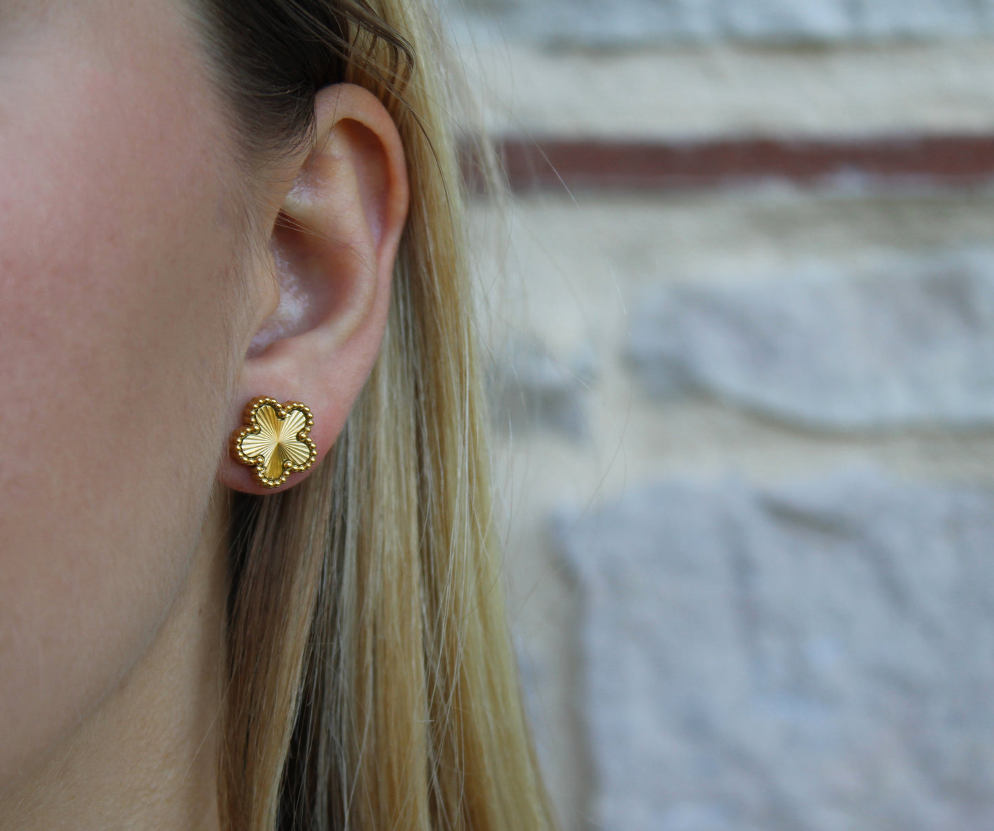 Sophia | Blue stainless steel earrings