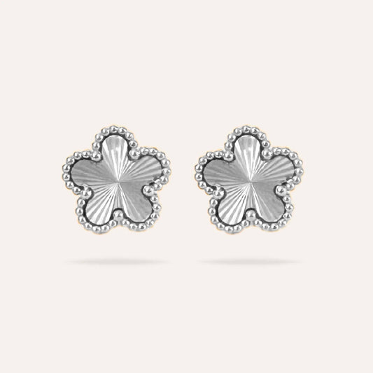 Sophia | Silver stainless steel earrings